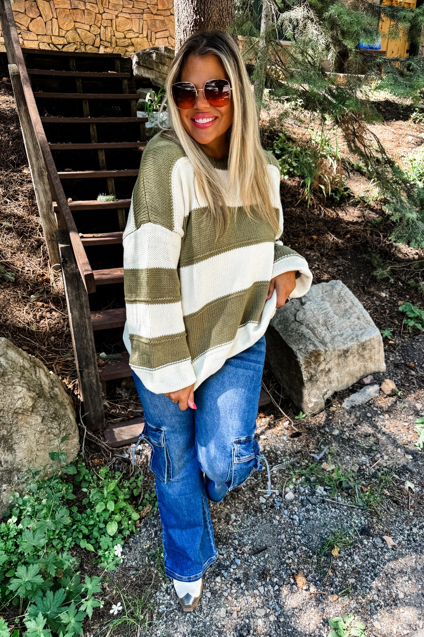 KADIE STRIPE KNIT SWEATER