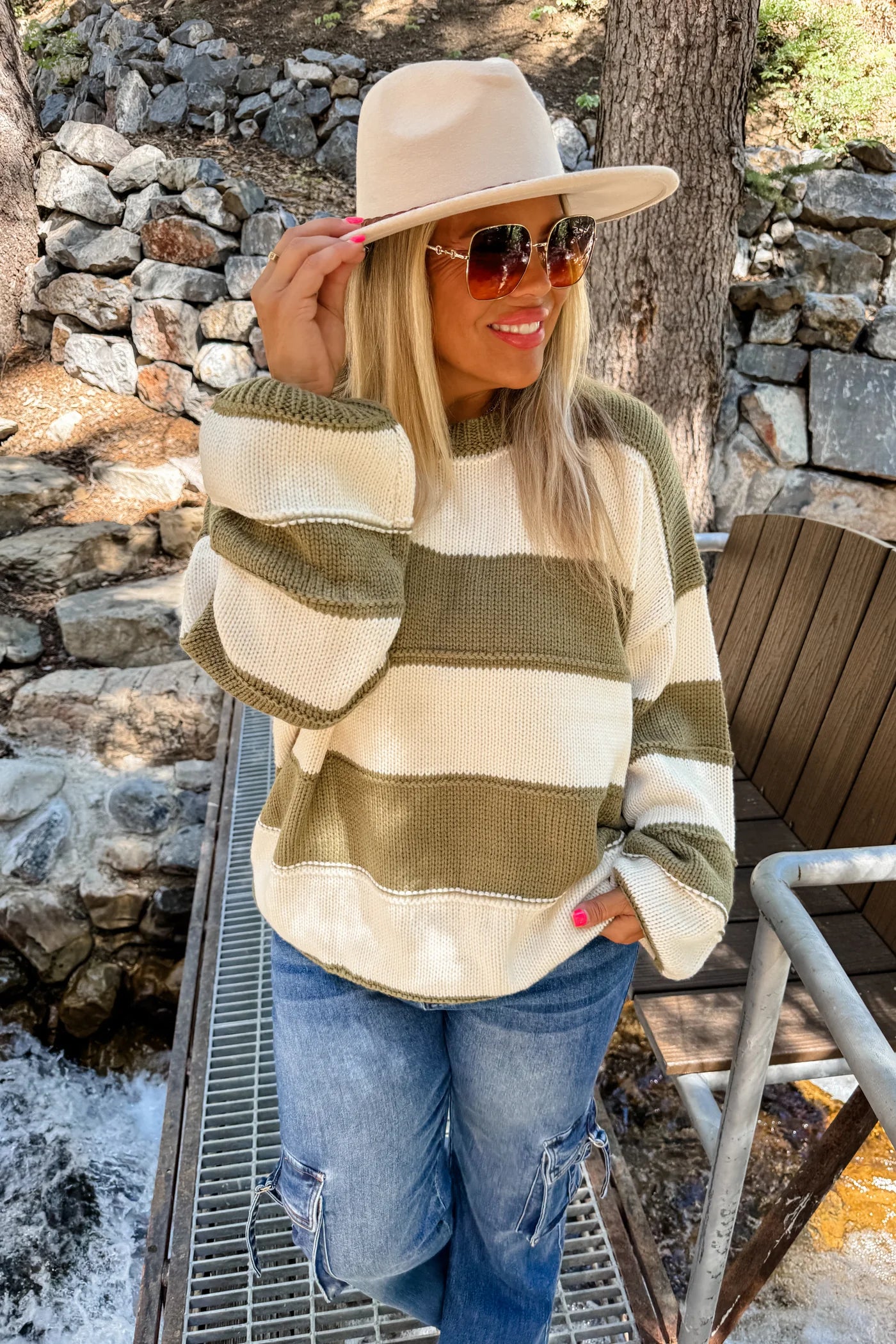 KADIE STRIPE KNIT SWEATER