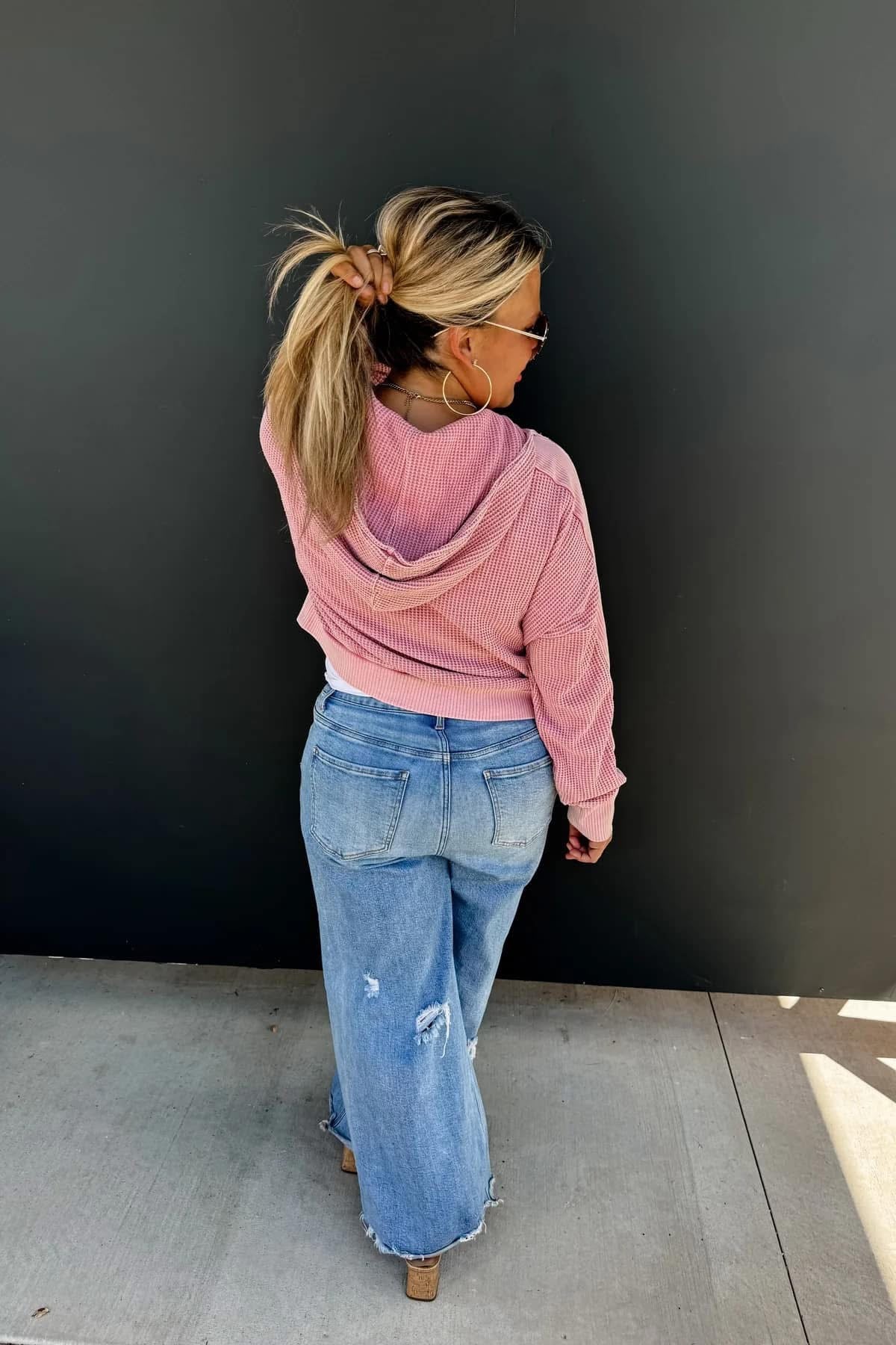 MAISIE MINERAL WASH HOODIE JACKET