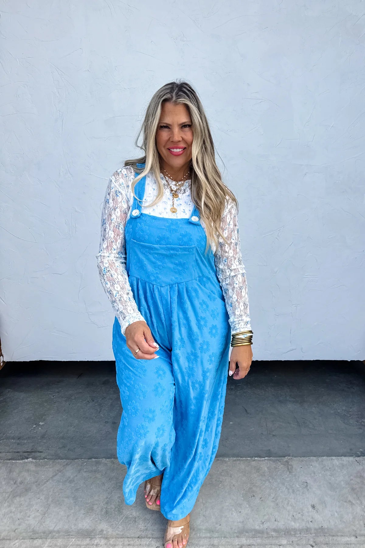 BLUE DAISY KARLI OVERALLS