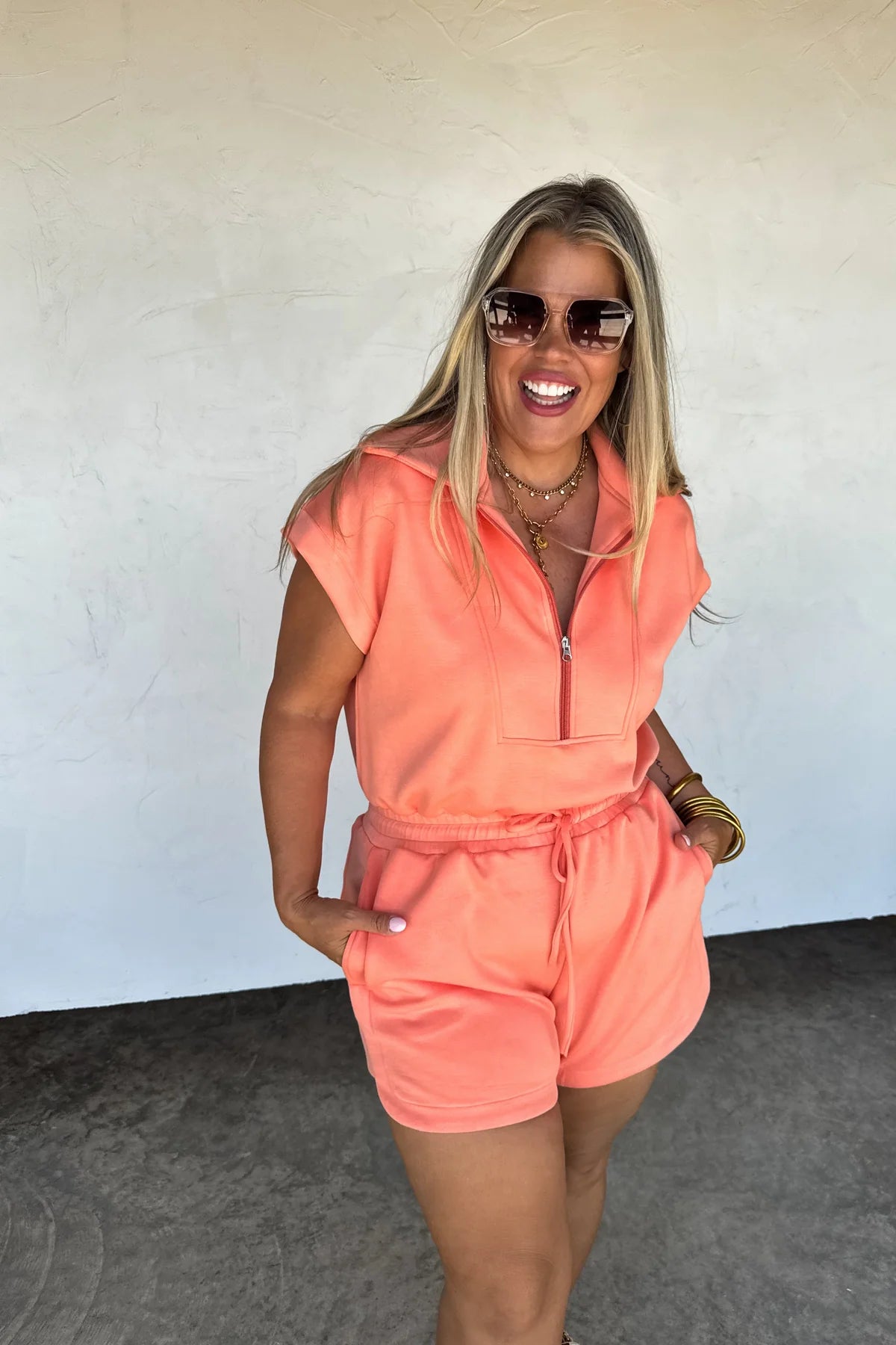 CORAL OFF DUTY SCUBA ROMPER