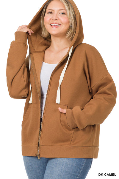 ZIPPER HOODIE SWEAT JACKET