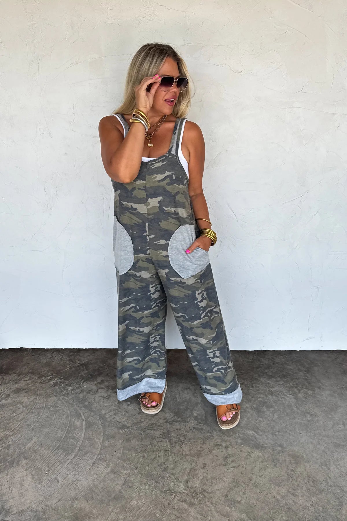 RICKI CAMO ROMPER