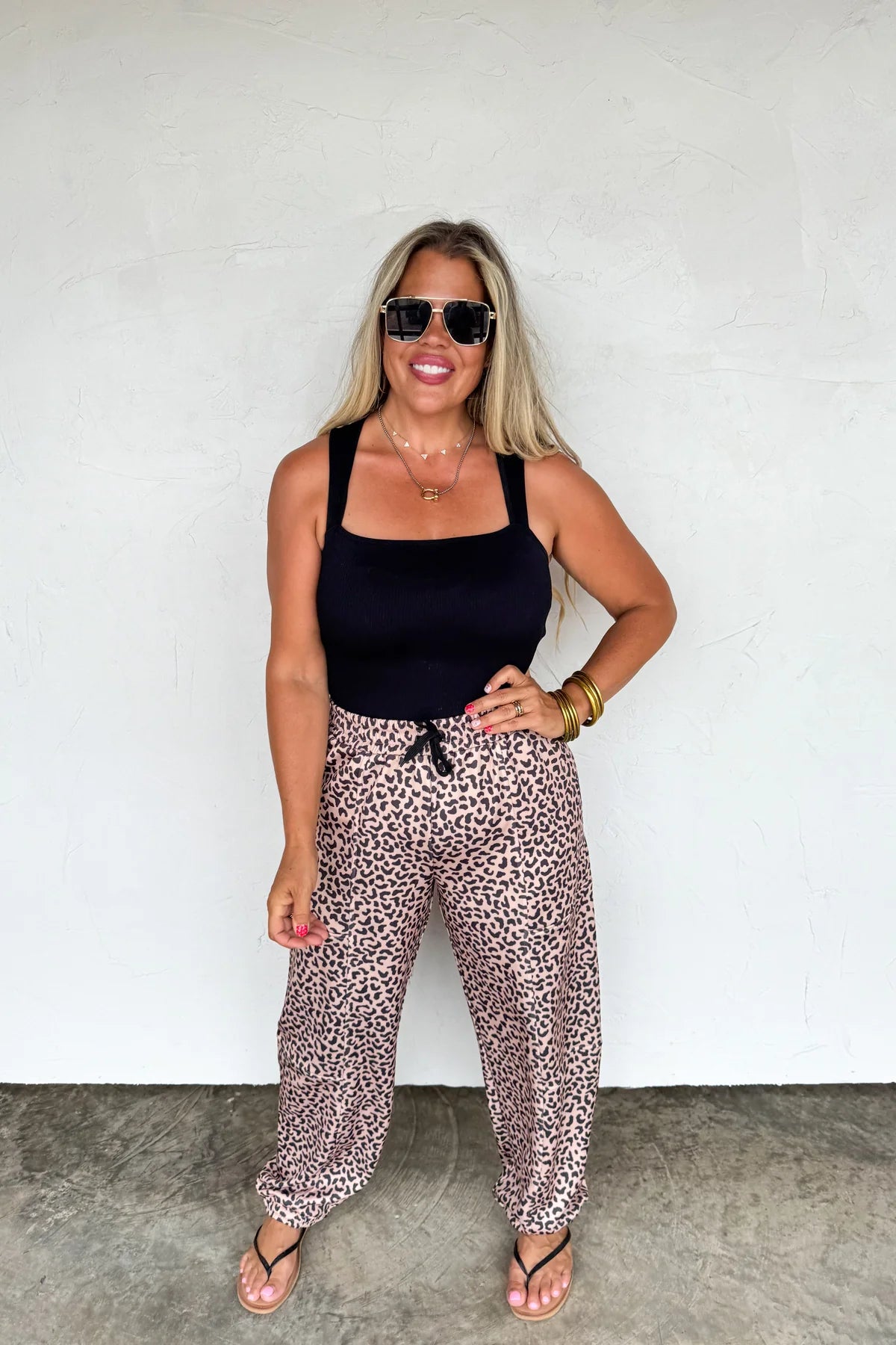 COCO CHEETAH JOGGER PANTS