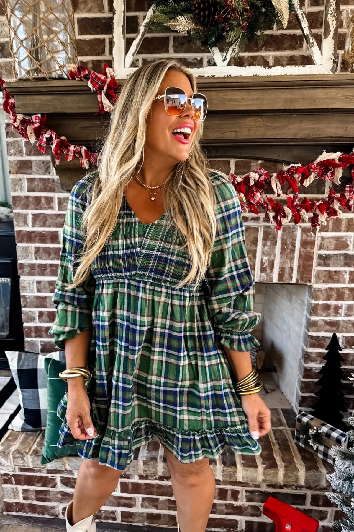PRETTY IN PLAID DRESS