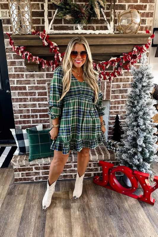 PRETTY IN PLAID DRESS