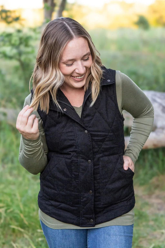 Black Corduroy Vest