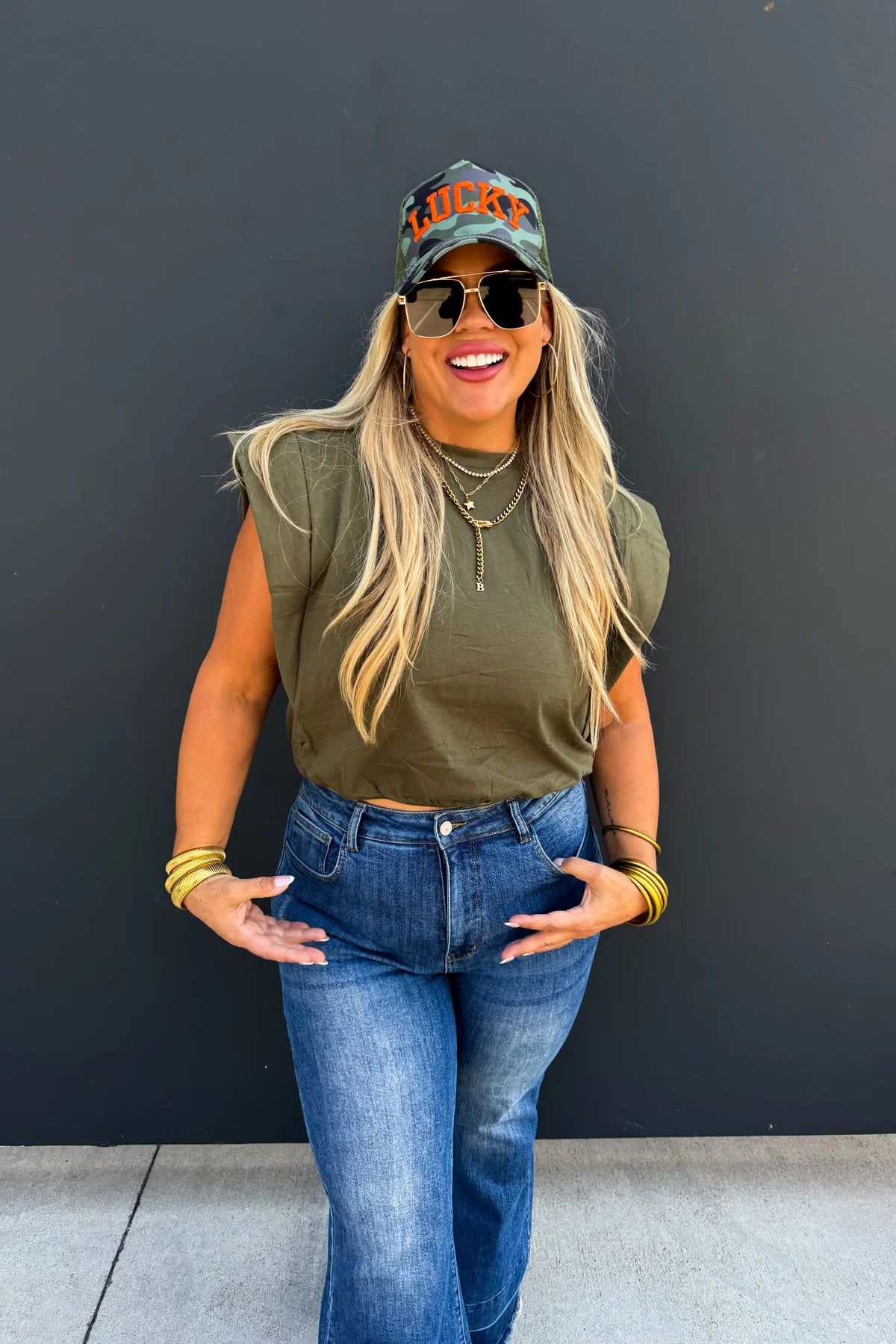 STEVIE CAP SLEEVE TOP