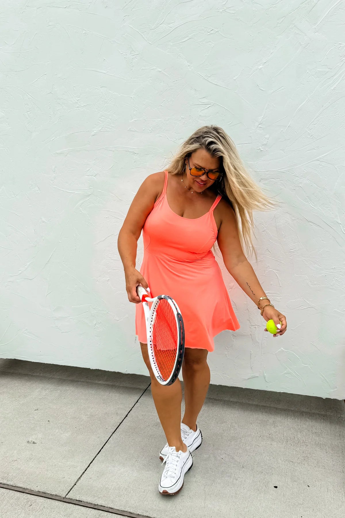CORAL SWING OF THINGS SKORT DRESS