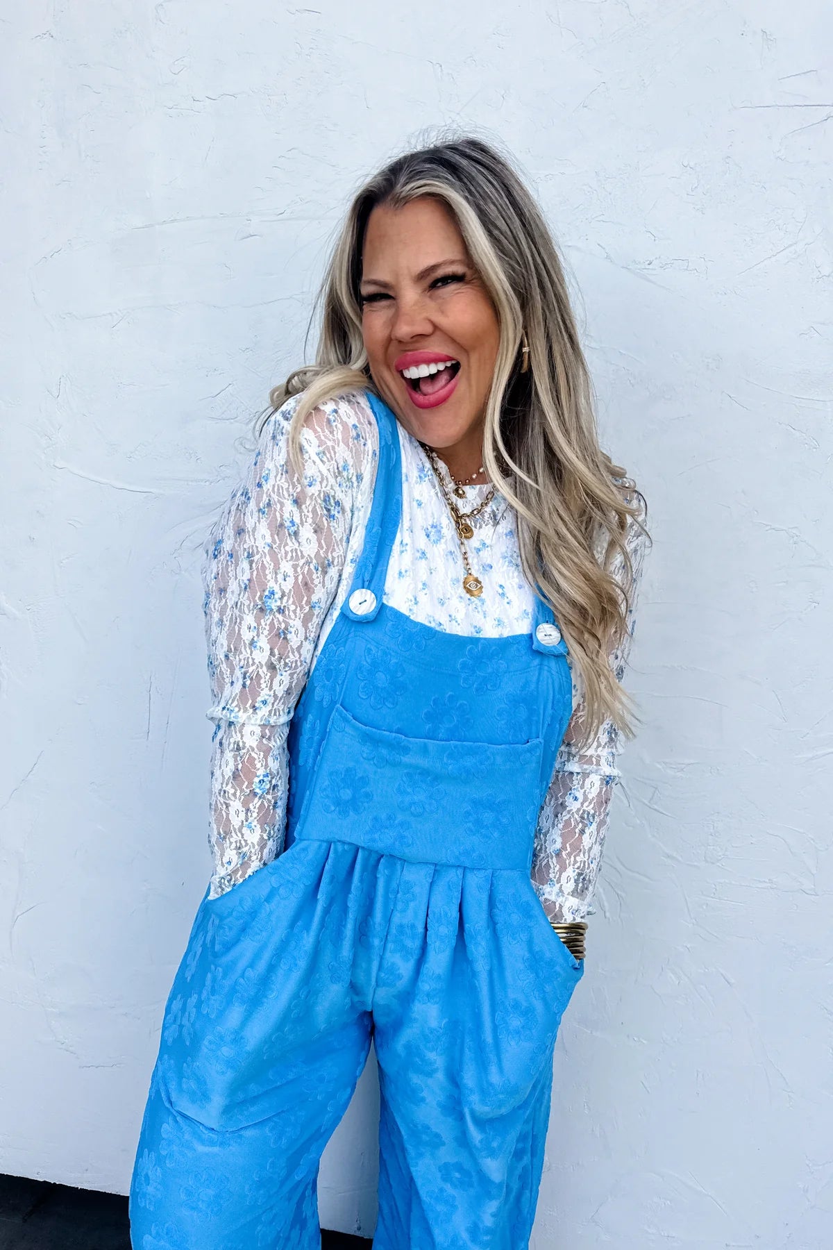 BLUE DAISY KARLI OVERALLS