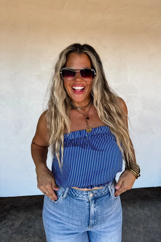 DOCKSIDE BREEZE BANDEAU TOP