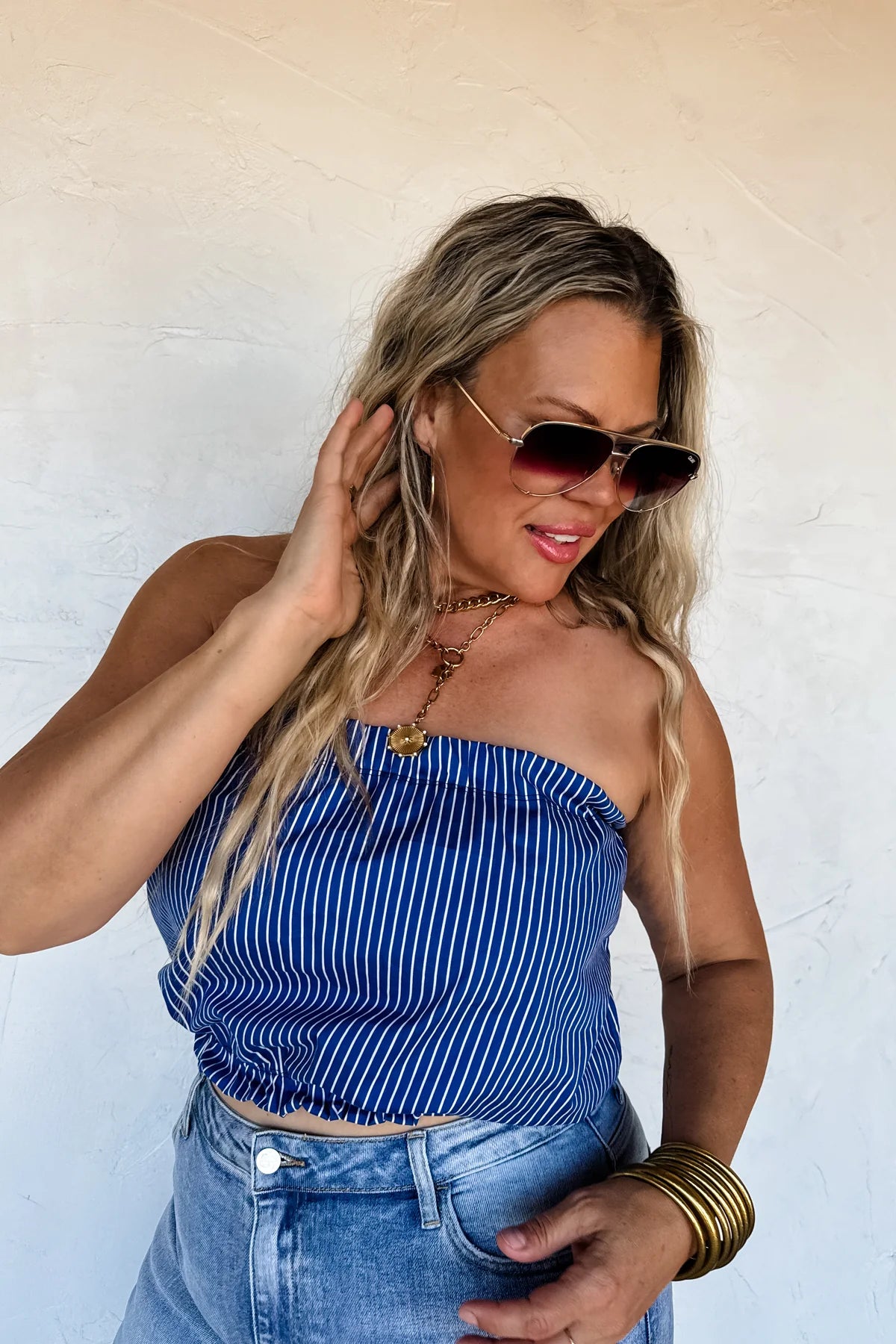 DOCKSIDE BREEZE BANDEAU TOP