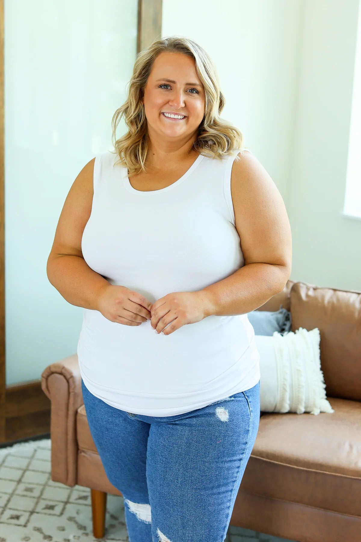 Ava Tank- White